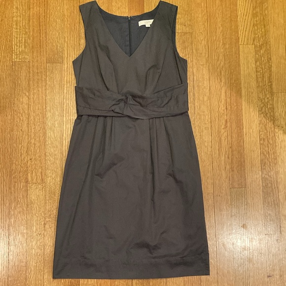 Loft Brown Cotton Dress Size 8 - Picture 9 of 14